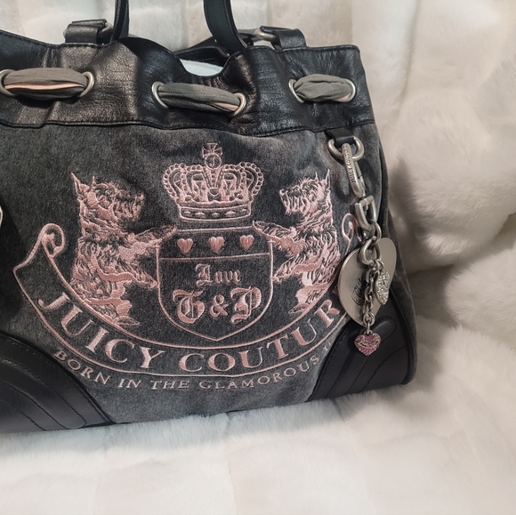 Vintage Juicy Couture "Love G & P" Scottie Dogs Daydreamer with Matching Wallet - Picture 3 of 17